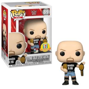 Funko POP! WWE "Stone Cold" Steve Austin (Two Belts) Metallic Limited Edition 7-Eleven