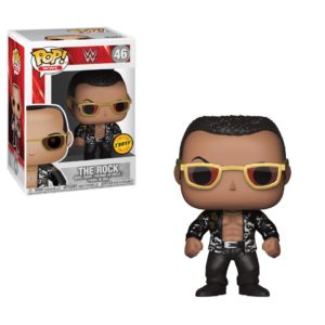 Funko POP! WWE The Rock (Black Vest) Limited Edition Chase + Acrylic Box