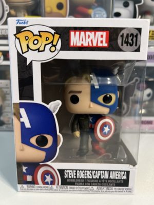 Funko POP! Marvel Split Steve Rogers / Captain America - Imperfect Box