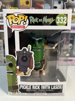Funko POP! Animation Rick & Morty Pickle Rick (With Laser) - Unvollkommene Box