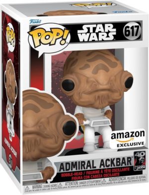 Funko POP! Star Wars Return of the Jedi 40th Anniversary Admiral Ackbar Edition Limitée Amazon