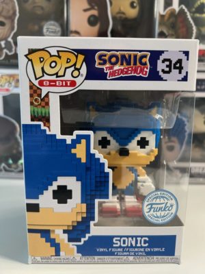 Funko POP! 8-Bit Games Sonic the Hedgehog Sonic Limitierte Auflage - Unvollkommene Box