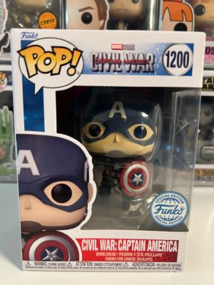 Funko POP! Marvel Captain America Civil War - Civil War: Captain America Limited Edition - Imperfect Box