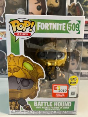 Funko POP! Games Fortnite Battle Hound Edition Limitée Phosphorescente E3 2019 - Boîte Imparfaite
