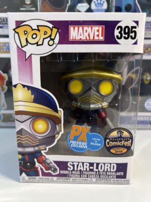 Funko POP! Marvel Star-Lord (Classic) Edition Limitée Halloween ComicFest 2018 - Boîte Imparfaite