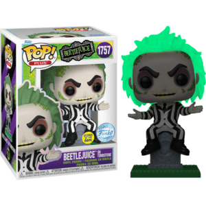 Funko POP! Plus Movies Beetlejuice - Beetlejuice on Tombstone Glow in the Dark Limited Edition
