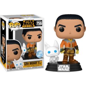 Funko POP! Star Wars Rebels Ezra Bridger with Loth-Cat Edition Limitée