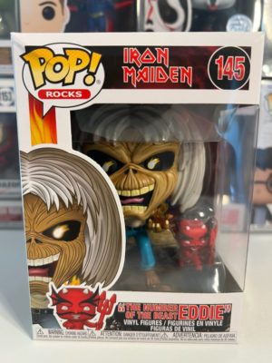 Funko POP! Rocks Iron Maiden - The Number of The Beast Eddie - Boîte Imparfaite
