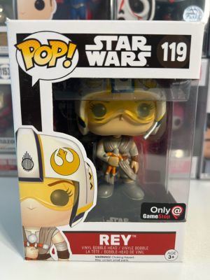 Funko POP! Star Wars Rey (X-Wing Helmet) Limited Edition GameStop - Imperfect Box