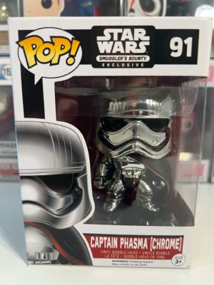 Funko POP! Star Wars Captain Phasma (Chrome) Limited Edition Smuggler's Bounty - Imperfect Box