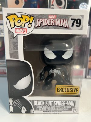 Funko POP! Marvel Spider-Man - Black Suit Spider-Man Limited Edition - Imperfect Box