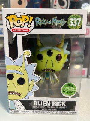 Funko POP! Animation Rick & Morty - Alien Rick Limited Edition Spring Convention 2018 - Imperfect Box