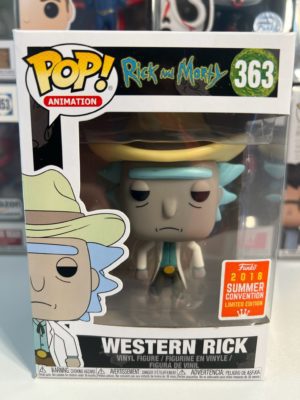 Funko POP! Animation Rick & Morty Western Rick Limited Edition Summer Convention 2018 - Imperfect Box