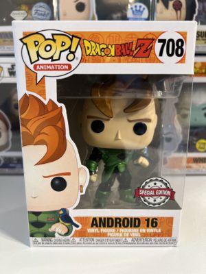 Funko POP! Animation Dragon Ball Z Android C-16 Metallic Limited Edition - Imperfect Box