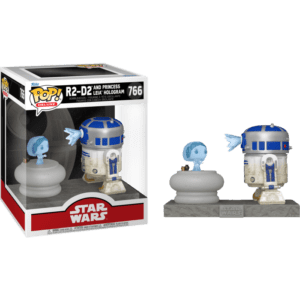 Funko POP! Deluxe Movies Star Wars R2-D2 and Princess Leia Hologram
