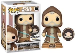 Funko POP! Star Wars Episode IV - A New Hope Obi-Wan Kenobi (Tatooine) + Pin Limited Edition Amazon