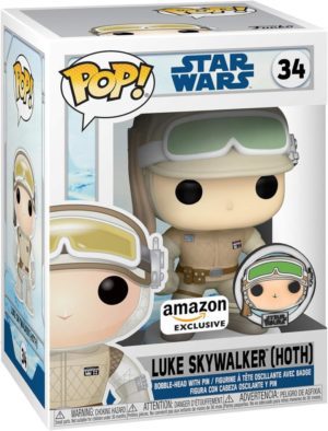 Funko POP! Star Wars Luke Skywalker (Hoth) + Pin Limited Edition Amazon