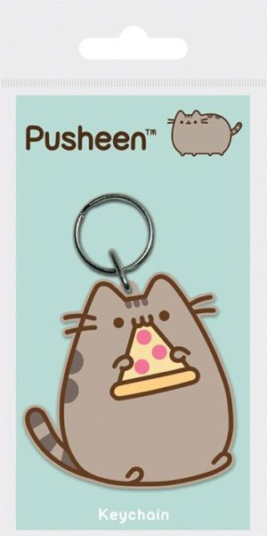 Keychain Pusheen with Pizza 6cm