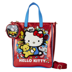Loungefly Hello Kitty 50th Anniversary tote bag with coin bag