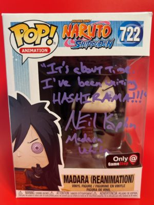 Neil Kaplan - Signed Funko POP - Madara (Reanimation) (Naruto Shippuden) - COA JSA + Acrylic Box