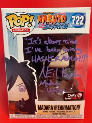 Neil Kaplan - Funko POP Signée - Madara (Reanimation) (Naruto Shippuden) - COA JSA + Boîte Acrylique