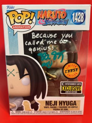 Steve Staley - Signed Funko POP - Neji Hyuga (Naruto Shippuden) - COA JSA + Acrylic Box