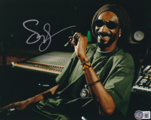 Calvin Cordozar Broadus, Jr. (Snoop Dogg) (In Studio) - Signed Photo - COA Beckett