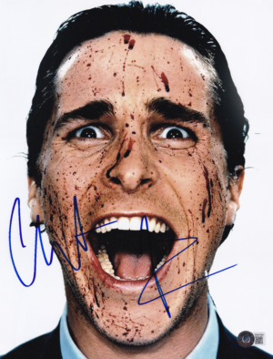 Christian Bale - Photo Signée - American Psycho (Patrick Bateman) - COA Beckett