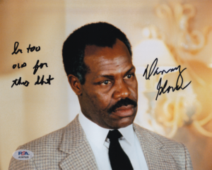Danny Glover - Signed Photo - Roger Murtaugh (Lethal Weapon) - COA PSA