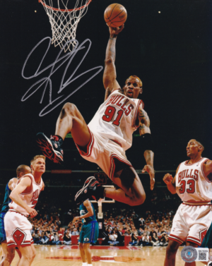 Dennis Rodman - Signed Photo - COA Beckett