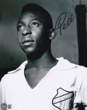 Edson Arantes do Nascimento (Pelé) (Noir et Blanc) - Photo Signée - COA Beckett