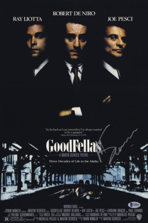 Martin Scorsese - Affiche Signée - Goodfellas - COA Beckett