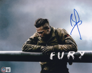 Brad Pitt - Signiertes Foto - Fury (Don "Wardaddy" Collier ) - COA Beckett