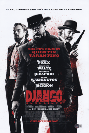 Quentin Tarantino - Signed Poster - Django Unchained - COA Beckett