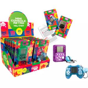Retro mini console Keychain assorted