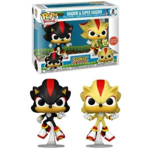 Funko POP! 2-Pack Games Sonic the Hedgehog Shadow & Super Shadow Glow in the Dark Limited Edition GameStop <br>