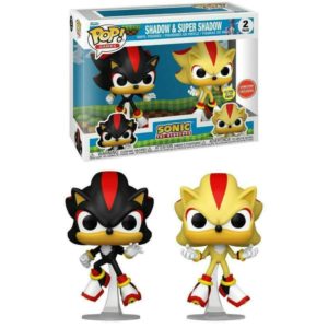 Funko POP! 2-Pack Games Sonic the Hedgehog Shadow & Super Shadow Glow in the Dark Limited Edition GameStop <br>