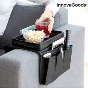 Plateau pour canapé avec télécommande