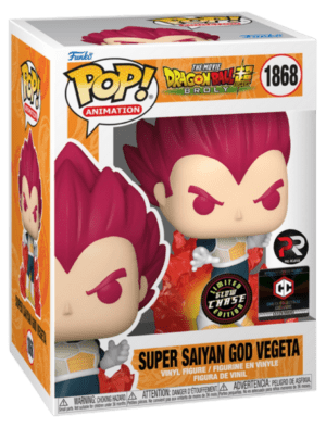 Funko POP! Animation Dragon Ball Super Broly - Super Saiyan God Vegeta Glow in the Dark Limited Edition Chase Chalice Collectibles Pre-Release + Acrylic Box
