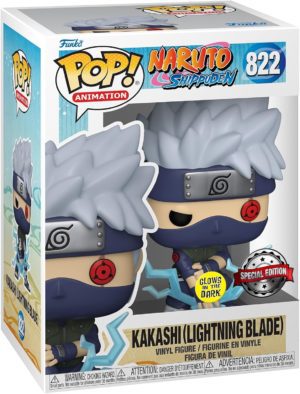 Funko POP! Animation Naruto Shippuden Kakashi (Lightning Blade) (Action Pose) Edition Limitée Phosphorescente