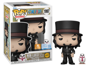 Funko POP! Animation One Piece Rob Lucci with Hattori (Black Suit) Limited Edition Chase Toy Temple Pre-Release + Acrylic Box