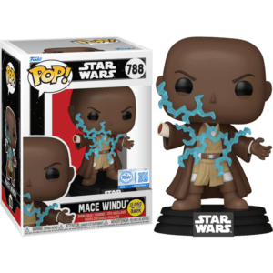 Funko POP! Star Wars Episode III – Revenge of the Sith Mace Windu (Force Lightning Death) Glow in the Dark Limited Edition