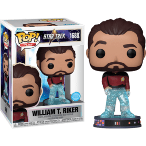 Funko POP! Plus Television Star Trek William T. Riker Transporting) Diamond