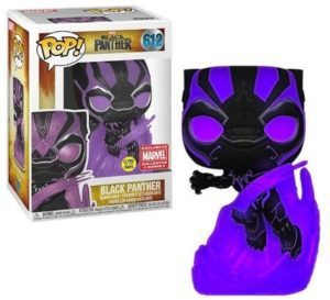 Funko POP! Marvel Black Panther - Black Panther Edition Limitée Phosphorescente Collector Corps