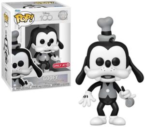 Funko POP! Disney Goofy (Vintage) with Noise Maker (Black and White) Edition Limitée Target
