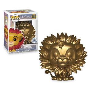 Funko POP! Disney The Lion King - Simba (Leaf Mane) (Gold) Limited Edition + Acrylic Box