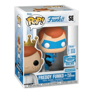Funko POP! Funko Freddy Funko as Blue Lantern Edition Limitée Fundays Box of Fun 2025 - 2000 Pièces + Boîte Acrylique