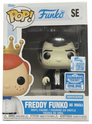 Funko POP! Funko Freddy Funko as Dracula Edition Limitée Fundays Box of Fun 2025 - 1500 Pièces + Boîte Acrylique
