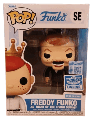 Funko POP! Funko Freddy Funko as Night of the Living Dummy Edition Limitée Fundays Box of Fun 2025 - 3000 Pièces + Boîte Acrylique
