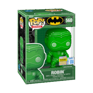 Funko POP! Heroes Batman - Robin (Blueprint Deco Green) Limitierte Auflage Summer Convention 2025 - 2010 Stück + Acrylbox